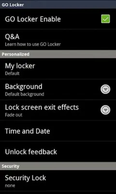 GO Locker android App screenshot 3